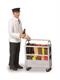 Scenecraft by Bachmann 185 Bahnpersonal mit Servicewagen G