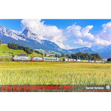 Schweizer Eisenbahnkalender 2027 von Daniel Schärer