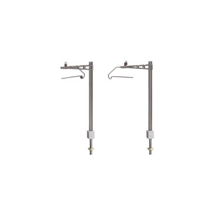 Sommerfeldt 394 H-Profil Streckenmast aus Neusilber, 5 Stück - N (1:160)