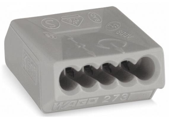 Steckklemme A 5160 / 273-101 WAGO 5P 1,5 mm2 grau
