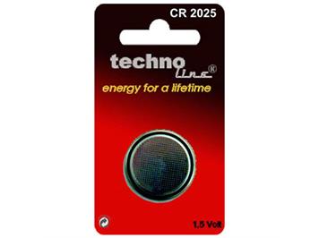 Techno Lithium CR2025 Knopfzelle 3.0V