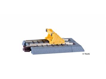 Tillig 83711 Bettungsgleis braun Prellbock Prellbock mit Gleisstück 43 mm