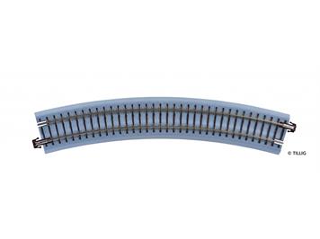 Tillig 83717 Bettungsgleis braun Gleisstück R21 Gebogenes Gleis R353 mm / 30° - H0m (1:87)