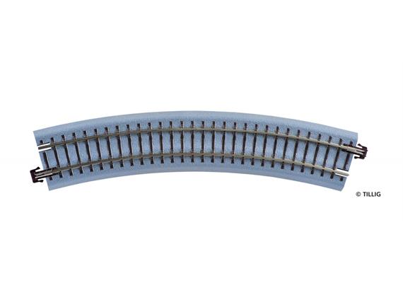 Tillig 83719 Bettungsgleis braun Gleisstück R11 Gebogenes Gleis R310 mm / 30° - H0m