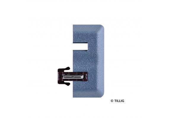 Tillig 83963 Schotterabschluss braun, 4 Stück