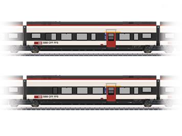 TRIX 23283 Ergänzungswagen-Set 3 zum SBB RABe 501 Giruno, DC 2L - H0 (1:87)