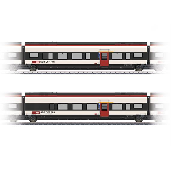 TRIX 23283 Ergänzungswagen-Set 3 zum SBB RABe 501 Giruno, DC 2L - H0 (1:87)