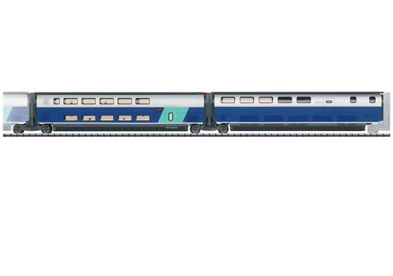 TRIX 23489 Ergänzungswagenset 3 TGV Euroduplex - H0 (1:87)