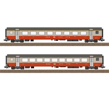 TRIX 23691 SBB 2er Personenwagen-Set Swiss Express, DC 2L - H0 (1:87)