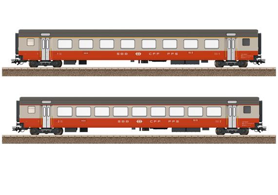 TRIX 23691 SBB 2er Personenwagen-Set Swiss Express, DC 2L - H0 (1:87)