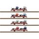 TRIX 24190 Güterwagen-Set Fahrzeugtransport der Deutschen Reichsbahn DR/DDR - H0 (1:87)