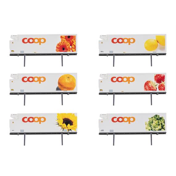 TRIX 66583 6 coop®-Kühlcontainern mit sechs verschiedenen Motiven - N (1:160)