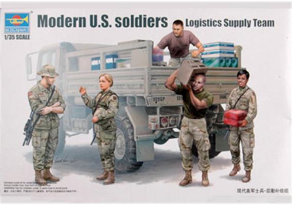 Trumpeter 00429 U.S. Logistics Supply Team / moderne US-Soldaten | Bild 1