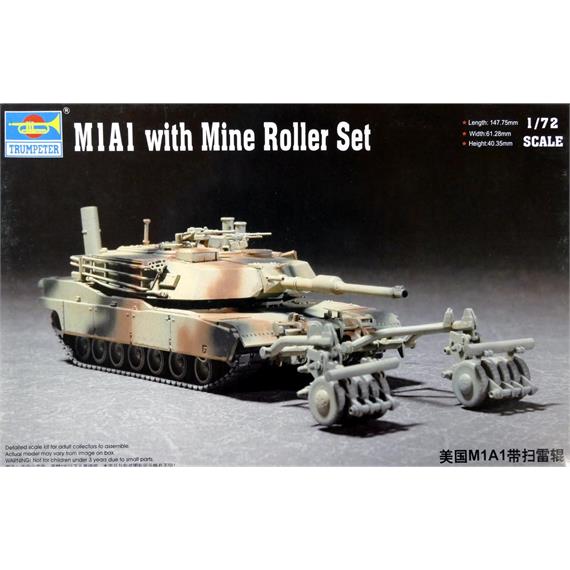Trumpeter 07278 M1A1 with Mine Roller Set