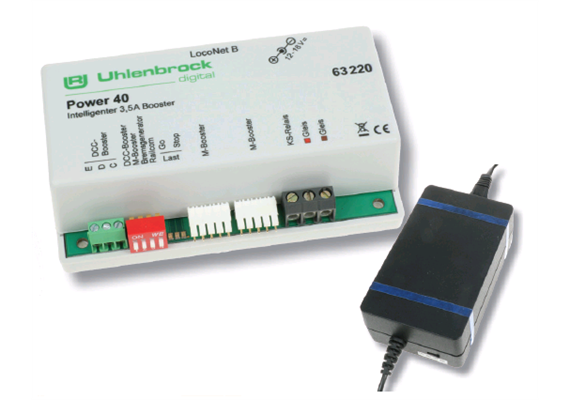 Uhlenbrock 63220 POWER 40, 3,5A, Booster für Spur Z bis H0