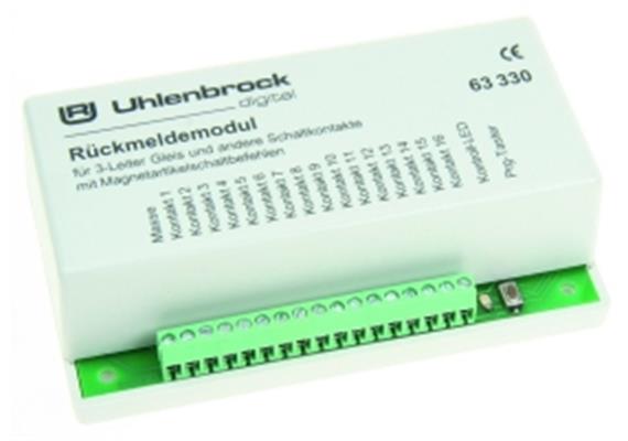 Uhlenbrock 63330 Rückmeldemodul 16 Eing. 3-Leiter