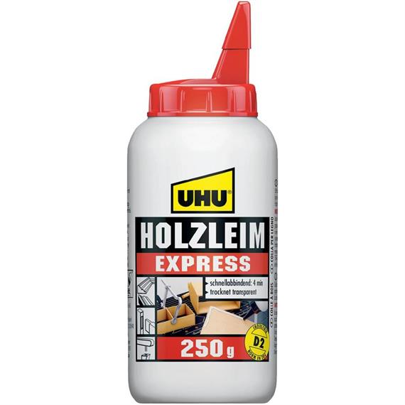 UHU 48585 Holzleim express D2 Flasche 250 gr.