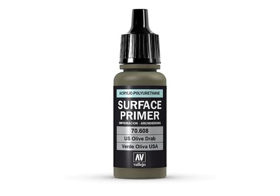 Vallejo 70.608 Model Air 17ml, SURFACE PRIMER US OLIVE DRAB | Bild 1