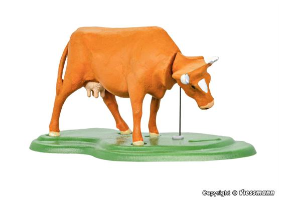 Viessmann 1582 Rind mit bewegtem Kopf, braun - H0 (1:87)