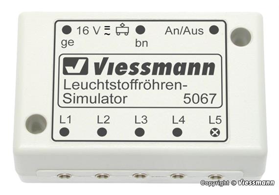 Viessmann 5067 Leuchtstoffröhren-Simulator - H0, H0m, TT, N, Z