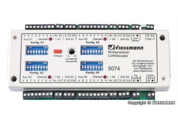 Viessmann 5074 Multiprotokoll-Lichtdecoder, DCC, MM, DC, AC, RailCom | Bild 2
