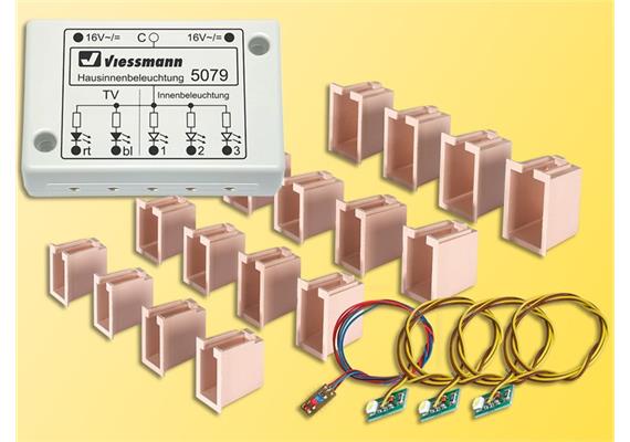 Viessmann 5079 Hausinnenbeleuchtung mit LED | Bild 1