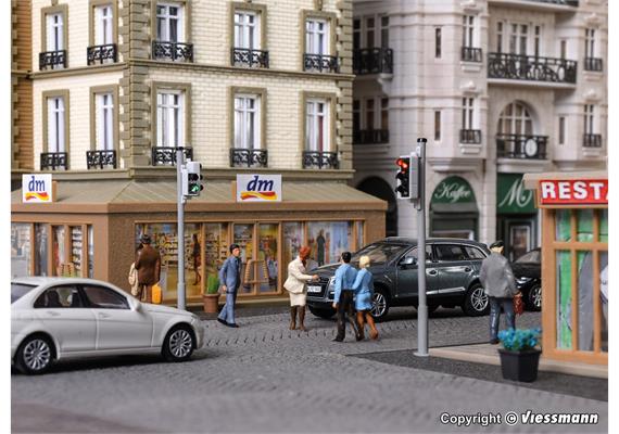 Viessmann 5095 Verkehrsampel mit Fussgängerampel und LEDs, 2 Stück - H0 (1:87) | Bild 3