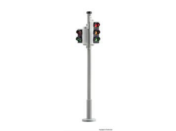 Viessmann 5095 Verkehrsampel mit Fussgängerampel und LEDs, 2 Stück - H0 (1:87)