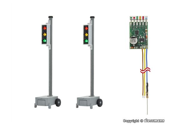 Viessmann 5099 Baustellen- /Verkehrsampel, 2 Stück - H0 (1:87) | Bild 2