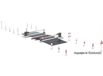 Viessmann 5104 Bahnschranke mit Behang, vollautomatisch - H0 (1:87)