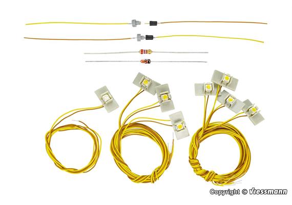 Viessmann 6002 Beleuchtungs-Set für Kibri Kubushäuser - H0 (1:87)