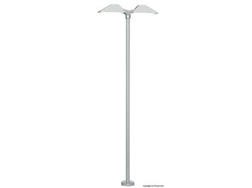 Viessmann 6084 Moderne Bahnsteigleuchte doppelt, 2 LEDs weiss - H0 (1:87)