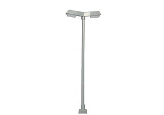 Viessmann 60971 Strassenleuchte modern, doppelt, Kontaktstecksockel, 2 LEDs weiss - H0