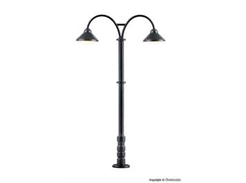 Viessmann 6109 Bahnsteigleuchte Baden-Baden, doppelt, 2 LEDs warmweiß - H0 (1:87)