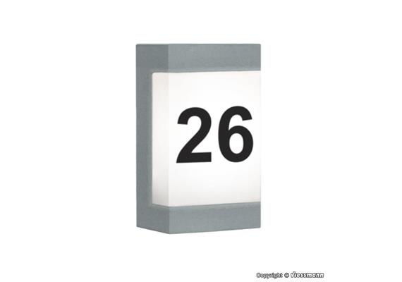 Viessmann 6165 Hausnummer mit LED-Beleuchtung - H0 (1:87)