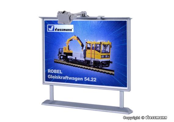 Viessmann 6336 Werbetafel mit LED Beleuchtung - H0 (1:87)