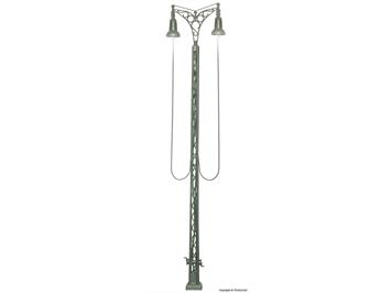 Viessmann 6390 Gittermastleuchte zweiflammig, 2 LEDs warmweiß - H0 (1:87)