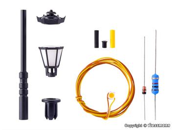 Viessmann 6720 Bausatz Parklaterne, LED warmweiss - H0 (1:87)