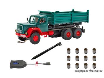 Viessmann 8002 CarMotion Basis Startset, MAGIRUS DEUTZ 3-achs Muldenkipper - H0 (1:87)