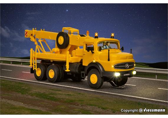 Viessmann 8022 MB Rundhauber 3-achs Bergekran mit Rundumleuchten - H0 (1:87) | Bild 4