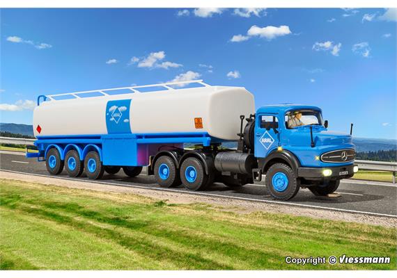 Viessmann 8034 MB Rundhauber 3-achs mit ARAL Tankauflieger - H0 (1:87) | Bild 3