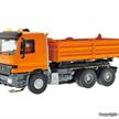 Viessmann 8041 MB ACTROS 3-achs Muldenkipper mit Rundumleuchten, kommunalorange - H0 | Bild 1