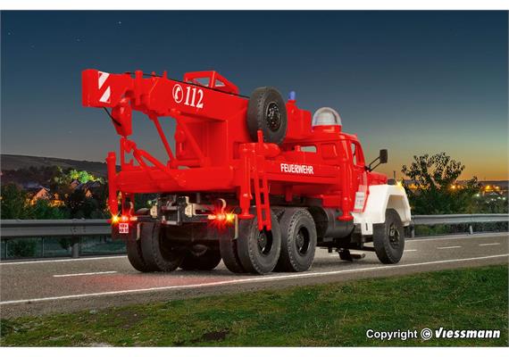 Viessmann 8051 Feuerwehr MAGIRUS DEUTZ 3-achs Bergekran - H0 (1:87) | Bild 5