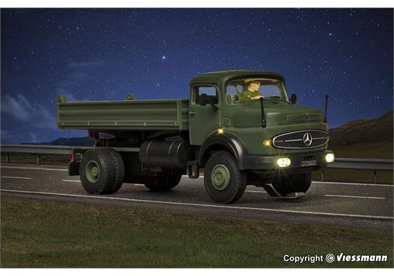 Viessmann 8161 MB Rundhauber 2-achs mit Kipp-Pritsche, Militär, Basis - H0 | Bild 5