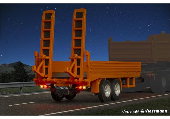 Viessmann 8217 Tandem Tieflader, kommunalorange, Funktionsmodell - H0 (1:87) | Bild 5