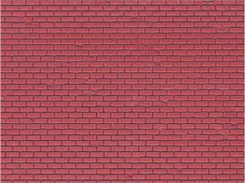 Vollmer 46033 Mauerplatte Klinker aus Kunststoff, 21,8 x 11,9 cm, 10 Stück - H0 (1:87)