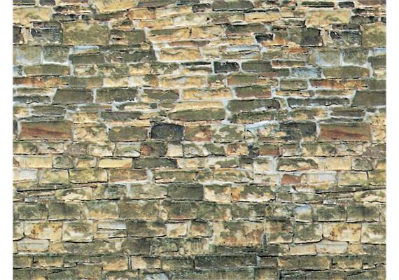 Vollmer 46043 Karton-Mauerplatte Naturstein braun HO