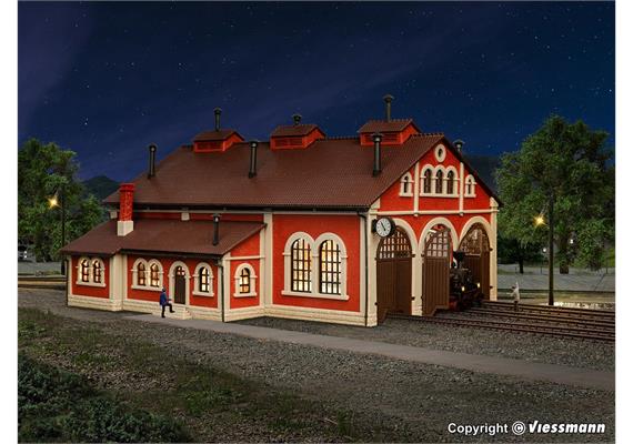 Vollmer 47609 Lokschuppen, dreiständig - N (1:160) | Bild 2