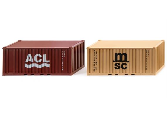 Wiking 001826 Zubehörpackung - 20' Container - H0 (1:87)