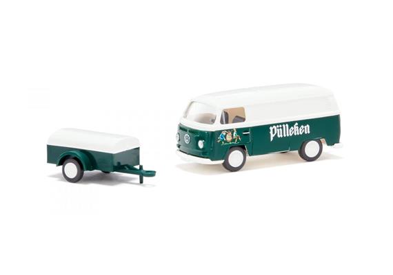 Wiking 030005 VW T2 Kastenwagen mit Anhänger "Pülleken" - H0 (1:87) | Bild 4